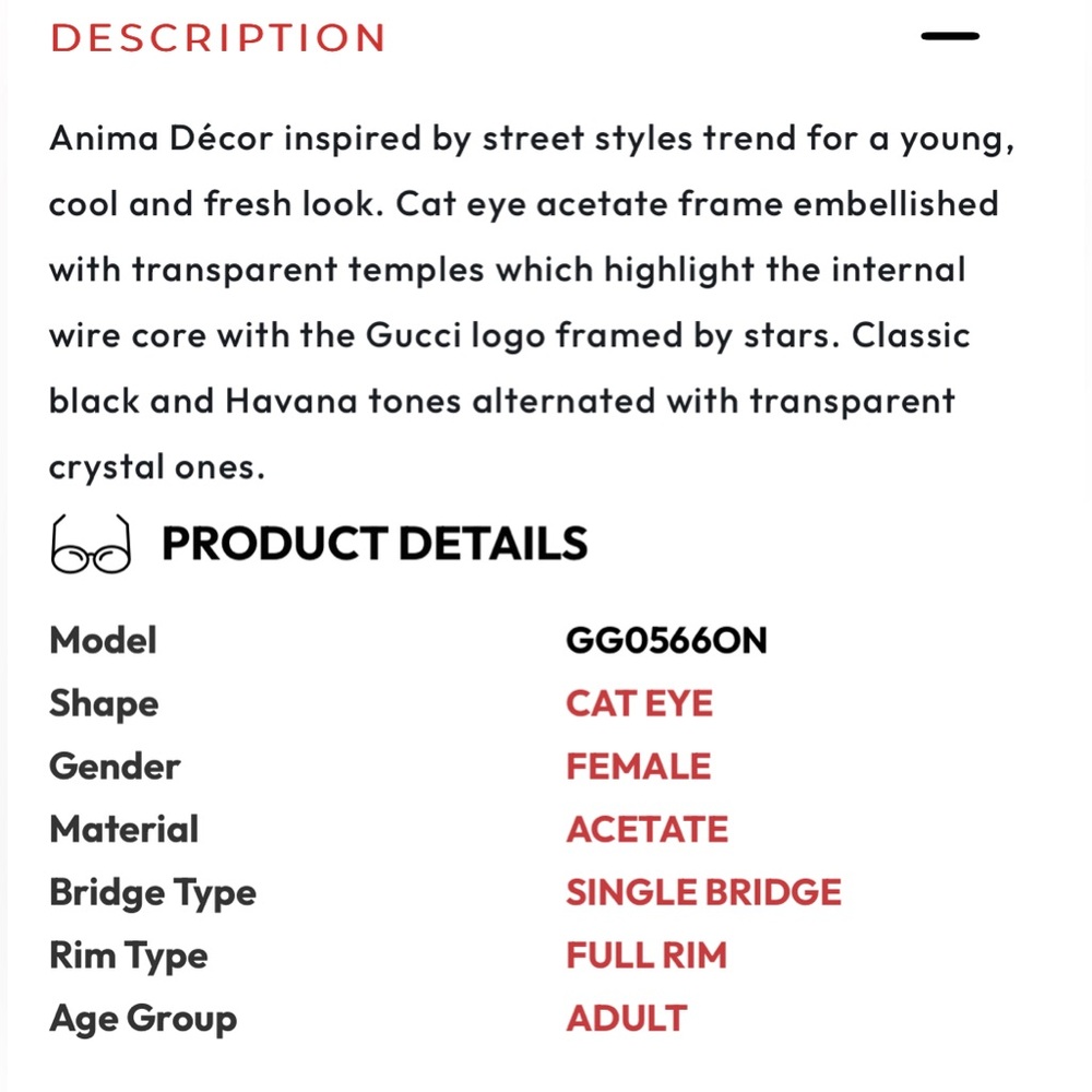 NEW Gucci Seasonal Icon Eyeglasses - Picture 3 of 4
